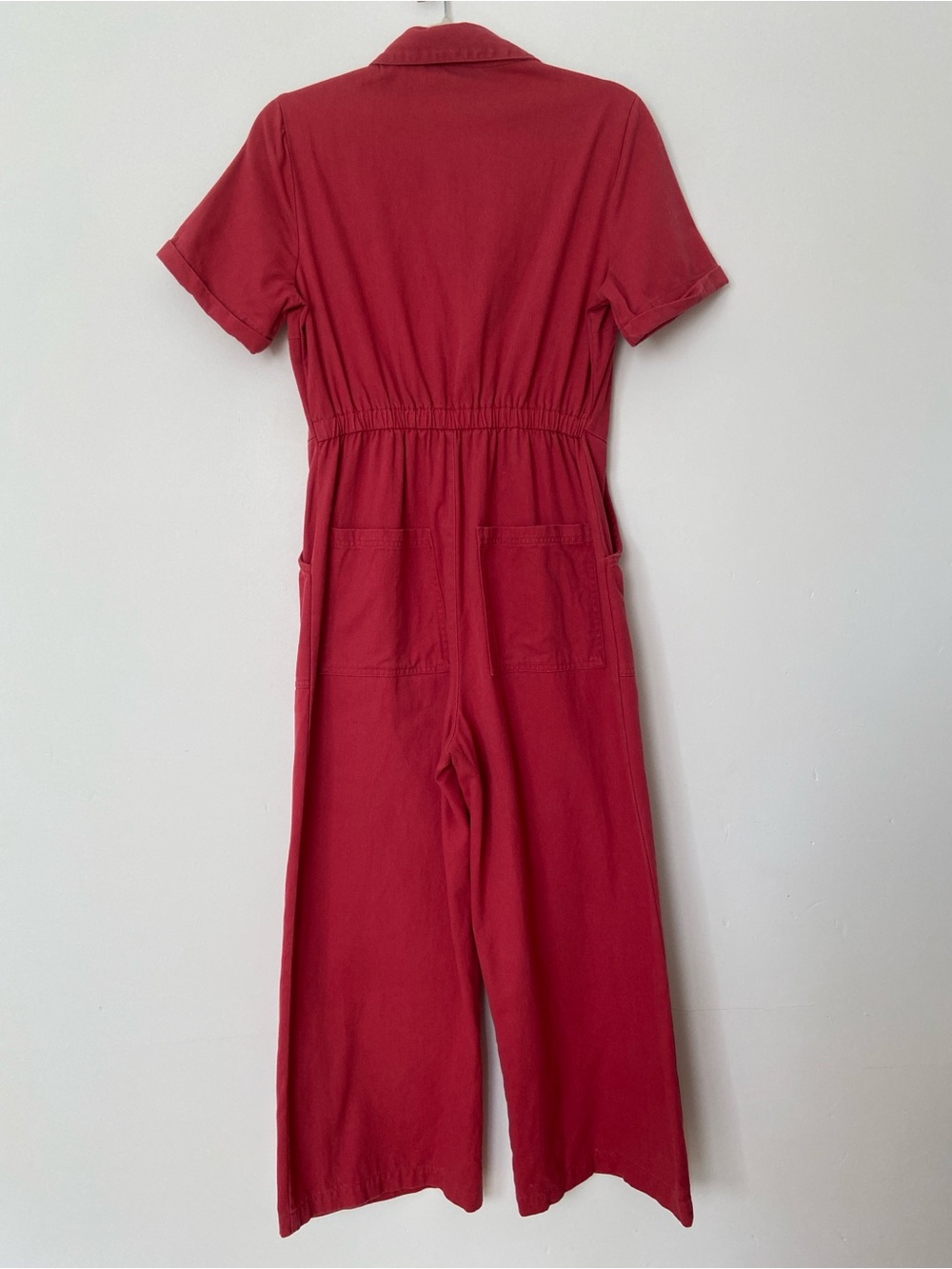 Lucy and Yak Ragan Denim Jumpsuit True Red Wash size 6 - Picture 10 of 12